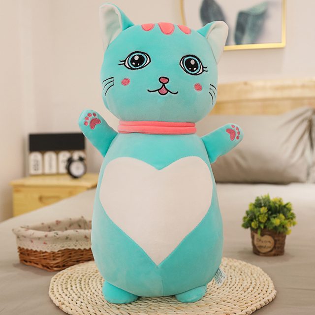 Long Heart-Belly Cat Plushie โ photo 2