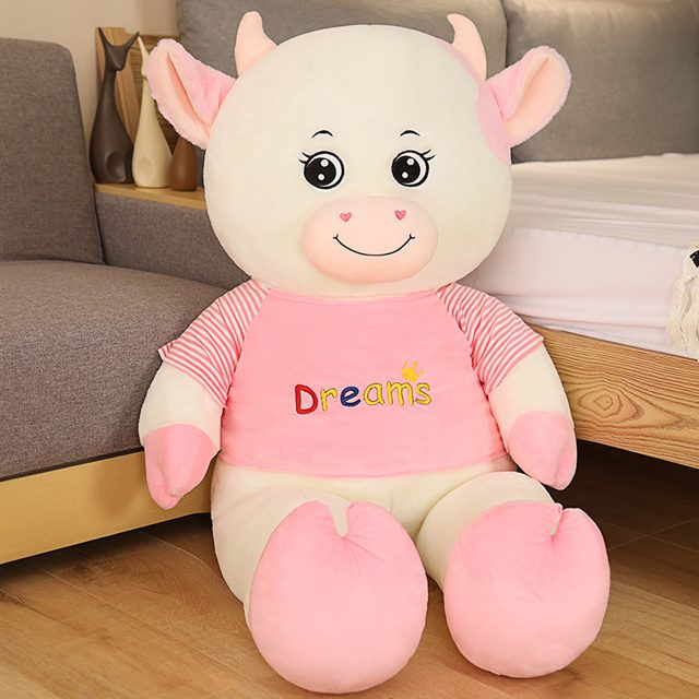 Pink Dreams Sweater Cow Plush