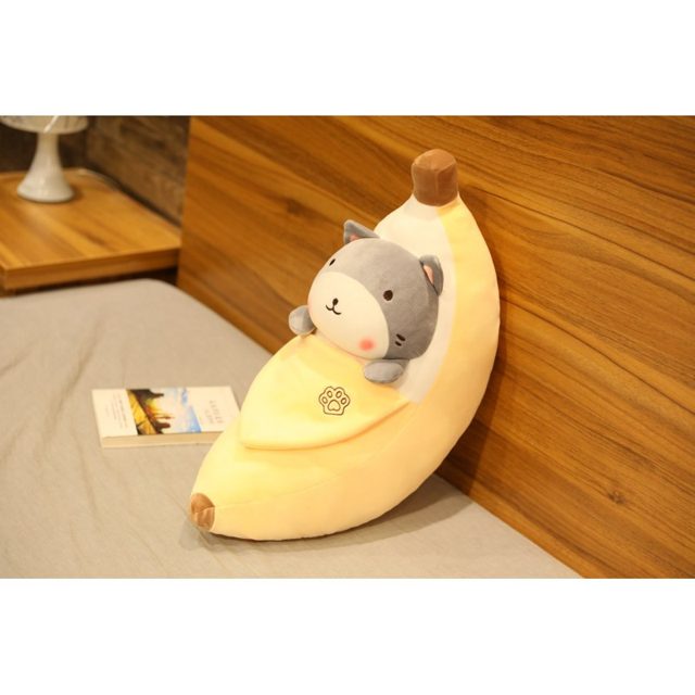 Shiba in a Peeling Banana Plush Pillow โ photo 3