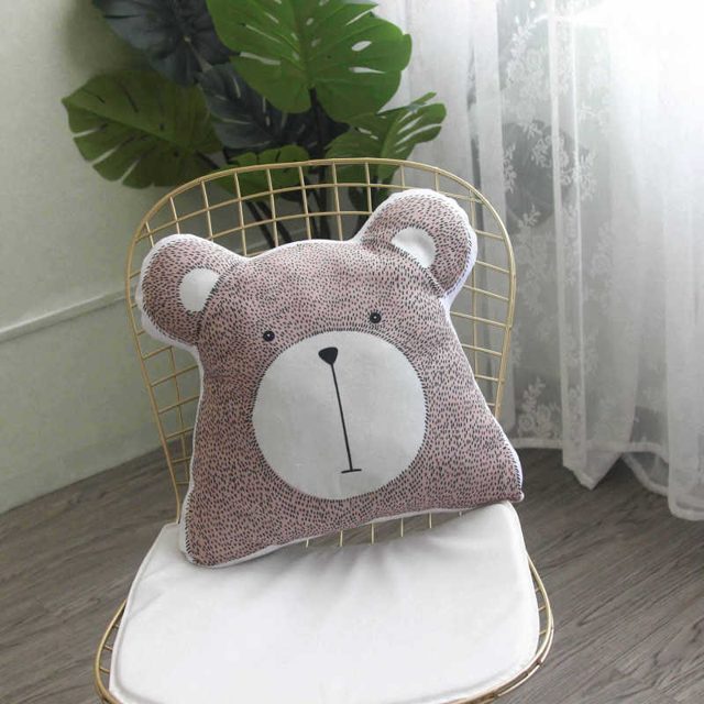 Nordic Sketch Bear Cushion