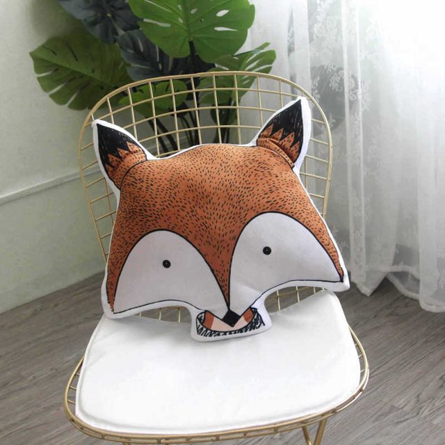 Nordic Sketch Fox Cushion