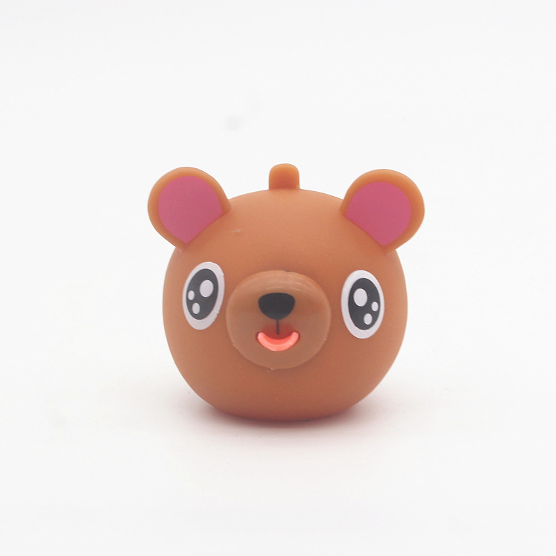 Tongue-Out Black Bear Squeeze Toy โ photo 6