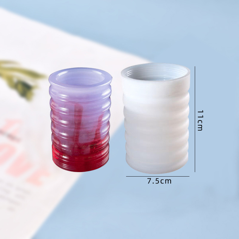 Hexagon Pen Holder Silicone Resin Mold โ photo 4