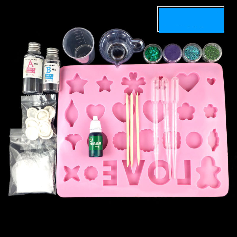 Crystal Resin Starter Kit with Molds, Colors & Tools