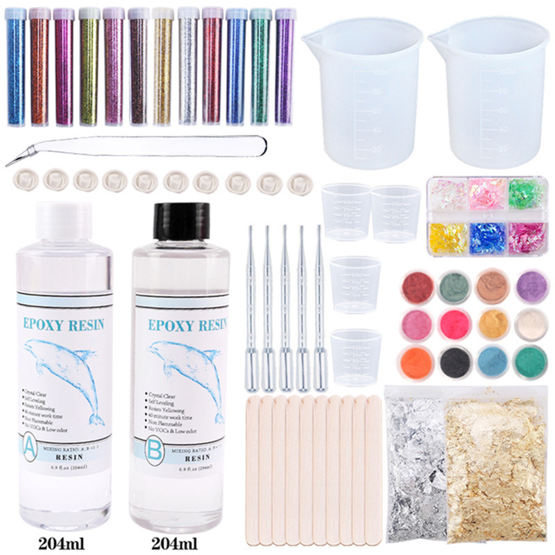 Deluxe Resin Jewelry Kit with Colorant & Molds โ photo 5