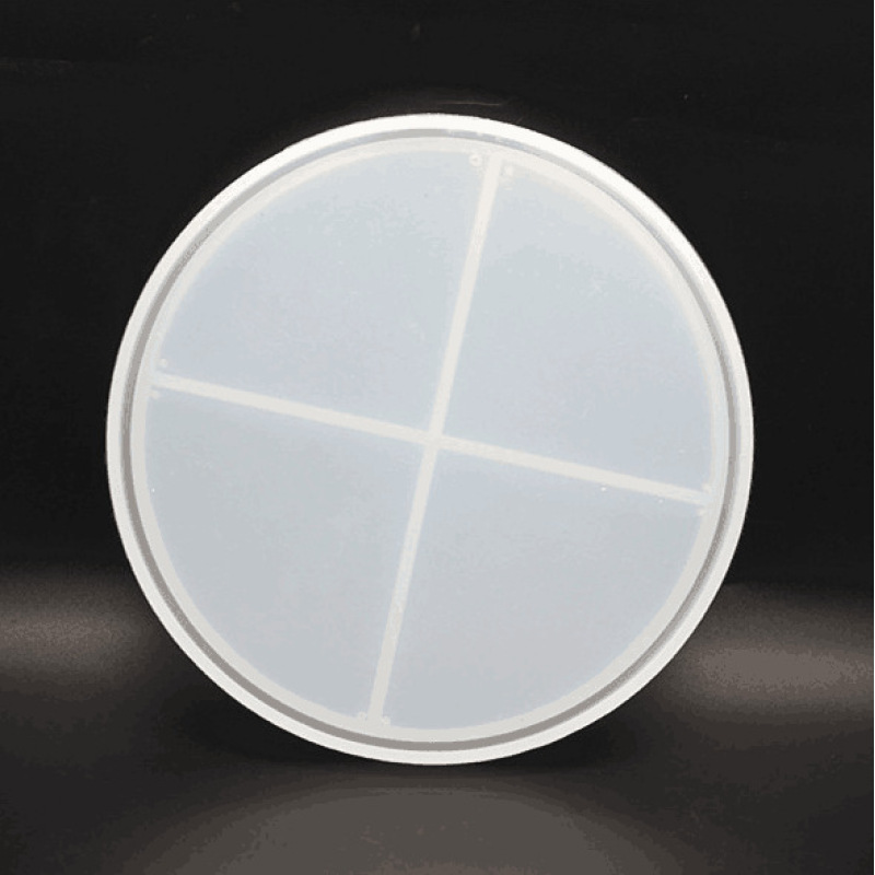 Round Six-Slice Silicone Coaster Resin Mold โ photo 2
