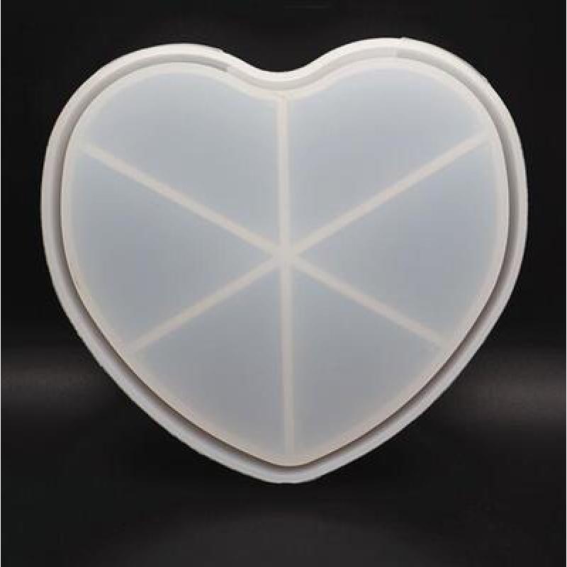 Round Six-Slice Silicone Coaster Resin Mold โ photo 3