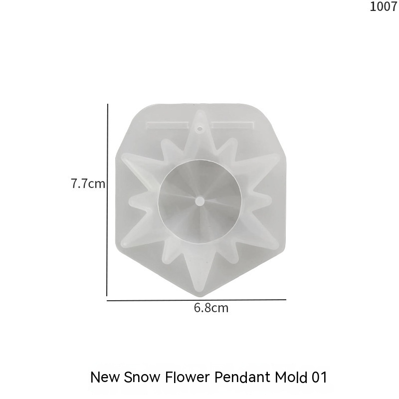 Snowflake Pendant Silicone Resin Mold