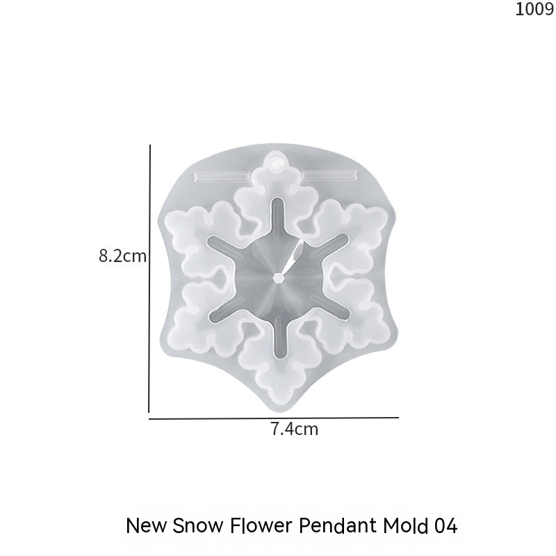 Snowflake Pendant Silicone Resin Mold — photo 4
