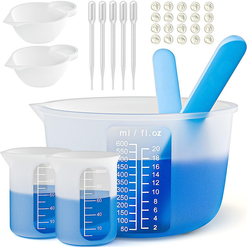 Resin Mixing Kit: Silicone Cups, Sticks & Pipettes — photo 3