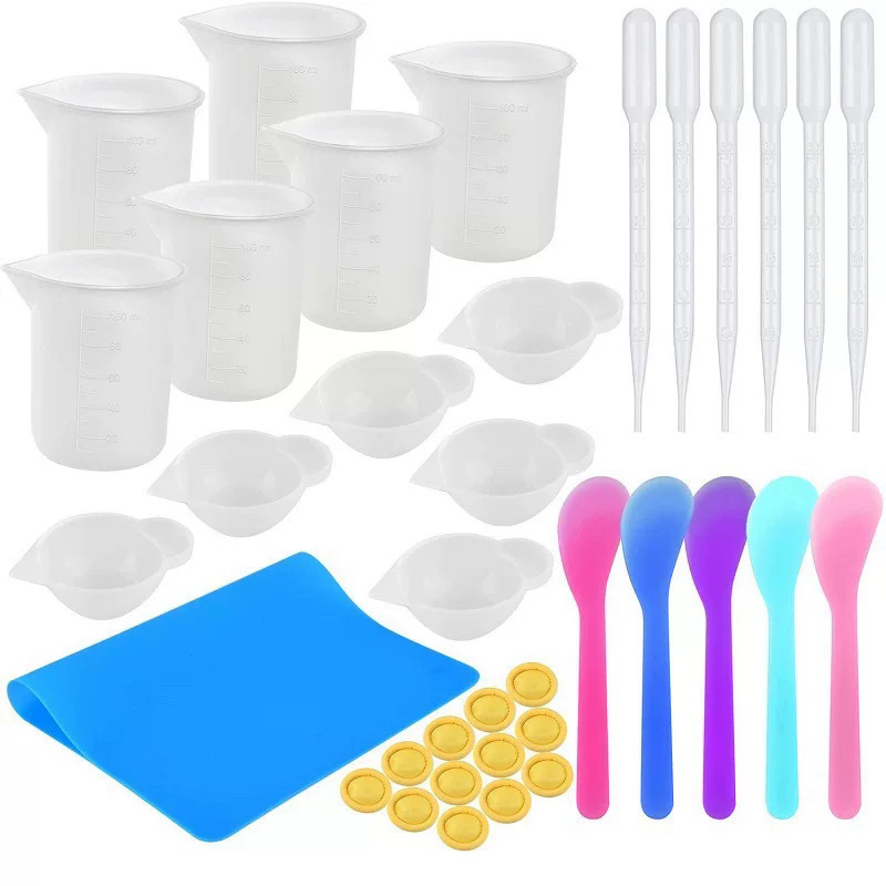 Resin Mixing Kit: Silicone Cups, Sticks & Pipettes — photo 5