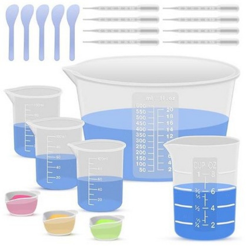 Resin Mixing Kit: Silicone Cups, Sticks & Pipettes — photo 6