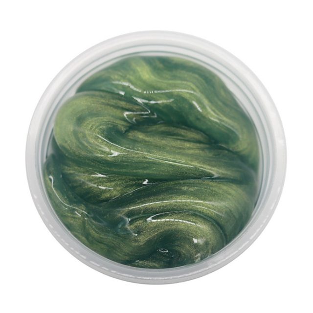 Pearl Shimmer Green Jelly Slime Tub