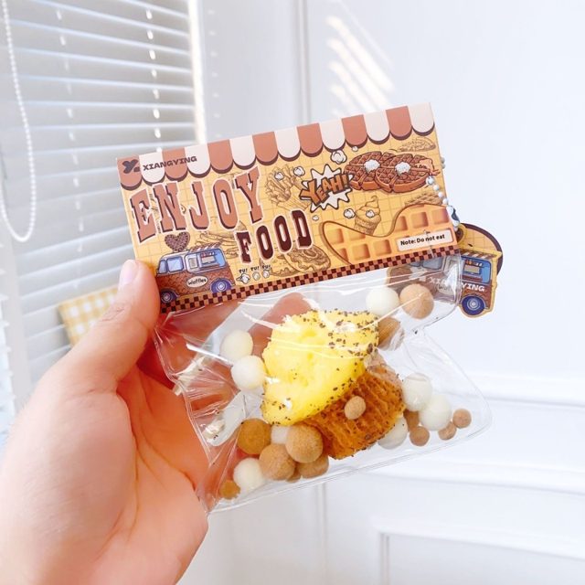 Pineapple & Mini Waffle Squishy Keychain