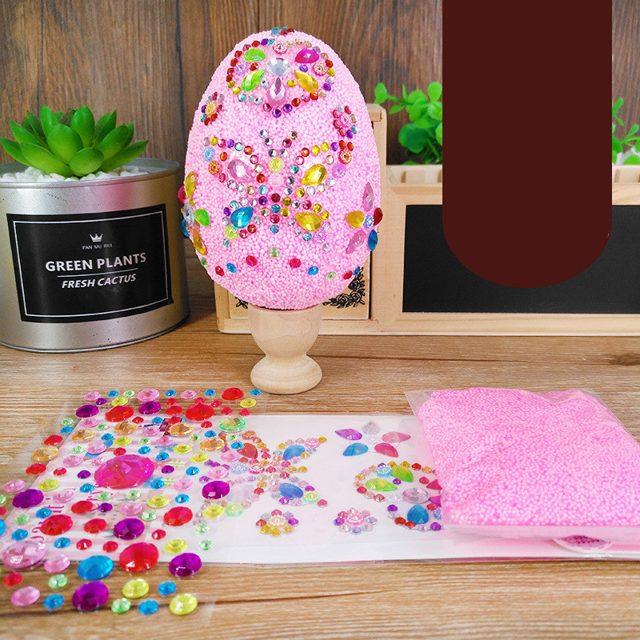 Bedazzle-Your-Own Gem Foam Egg Craft Kit