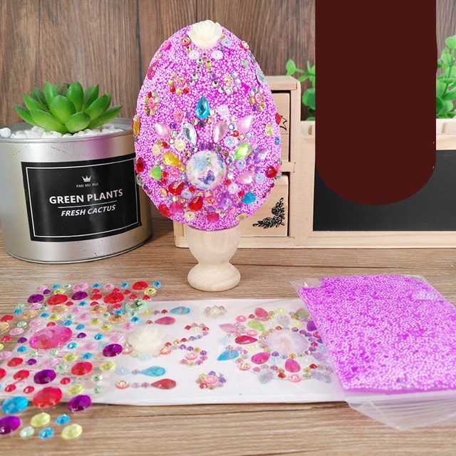 Bedazzle-Your-Own Gem Foam Egg Craft Kit โ photo 4