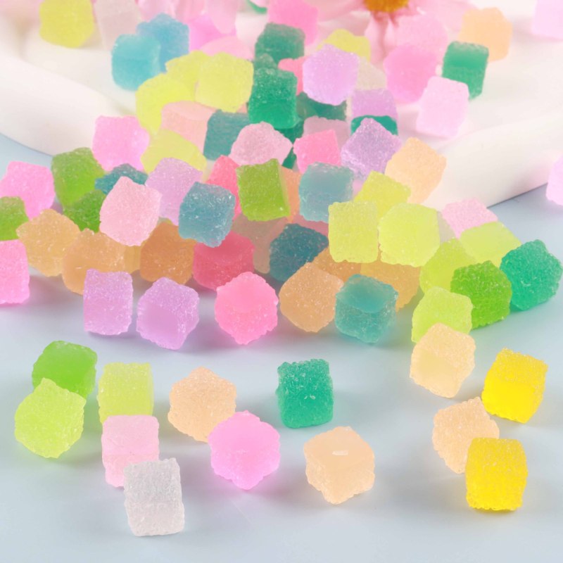 Mini Sugar-Cube Candy Charms for Slime & Crafts