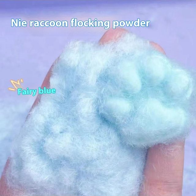 Fairy Blue Flocking Fuzz Fiber For Crafts