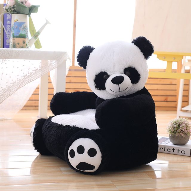 Panda Kids' Plush Sofa Chair
