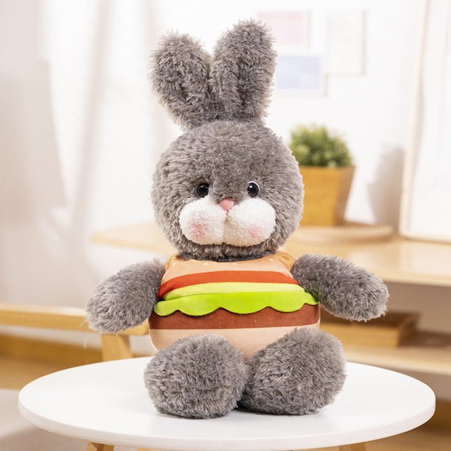 Patty the Burger-Belly Gray Bunny