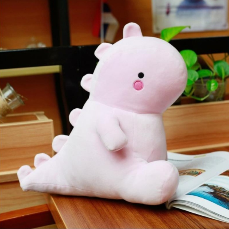 Chubby Pink Dinosaur Plush