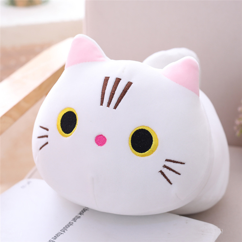 Chubby Grey Cat Plush Pillow — photo 3