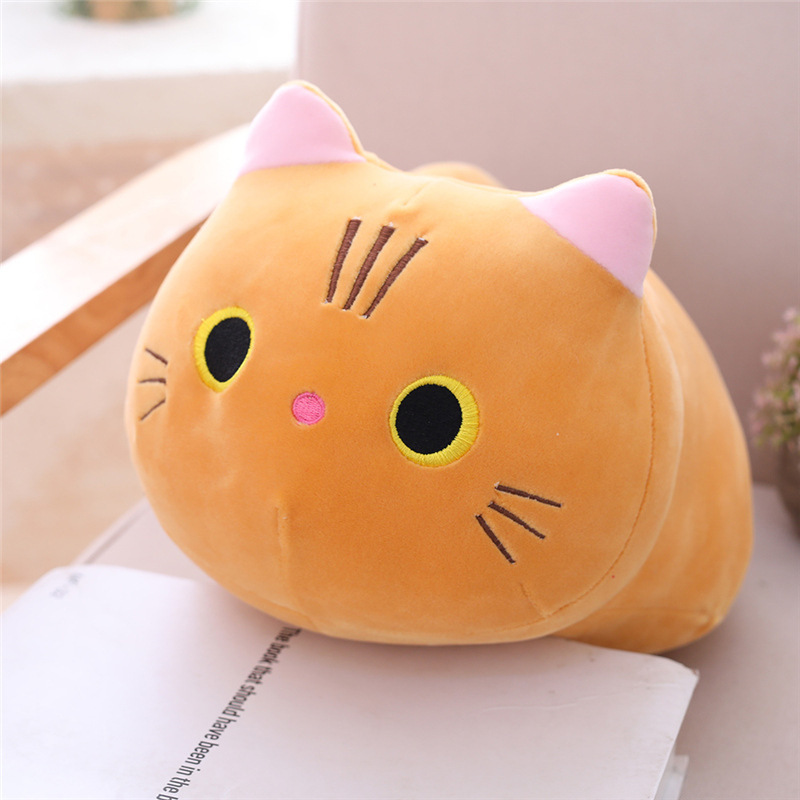 Chubby Grey Cat Plush Pillow — photo 4