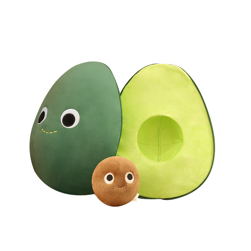 Avocado Plush with Removable Pit