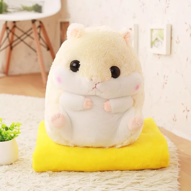 Cuddly Hamster Plush With Blanket โ photo 3