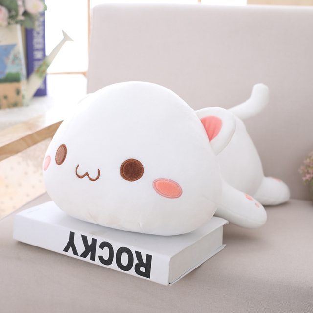 Sleepy Grey Kitty Cushion Plush โ photo 5