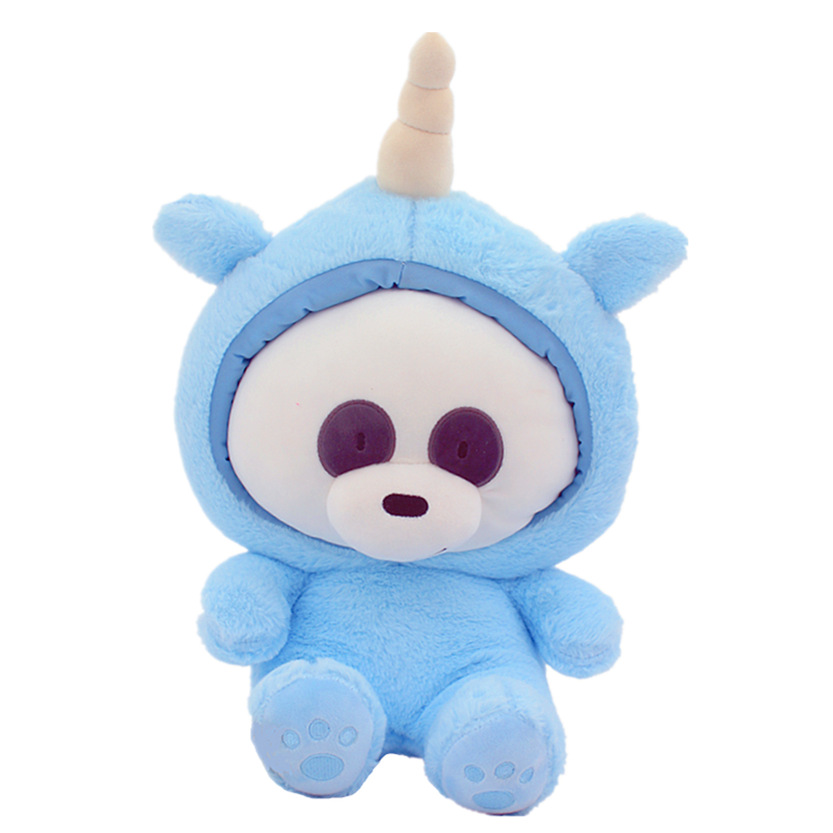 Panda in Unicorn Onesie Plush + Blanket Set โ photo 3