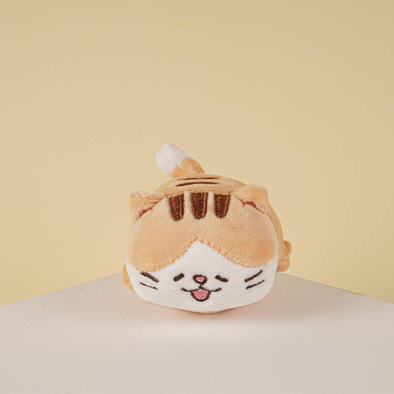 Calico Cat Round Plush Charm โ photo 2