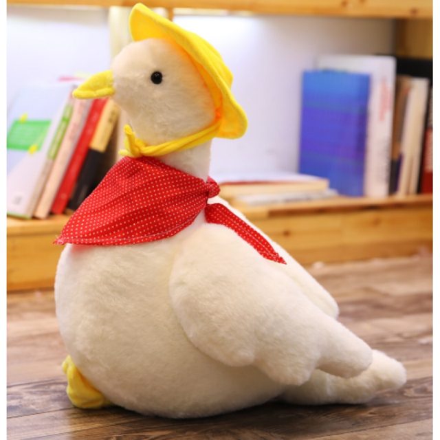 Sunhat Duck Plush with Red Scarf, 20cm