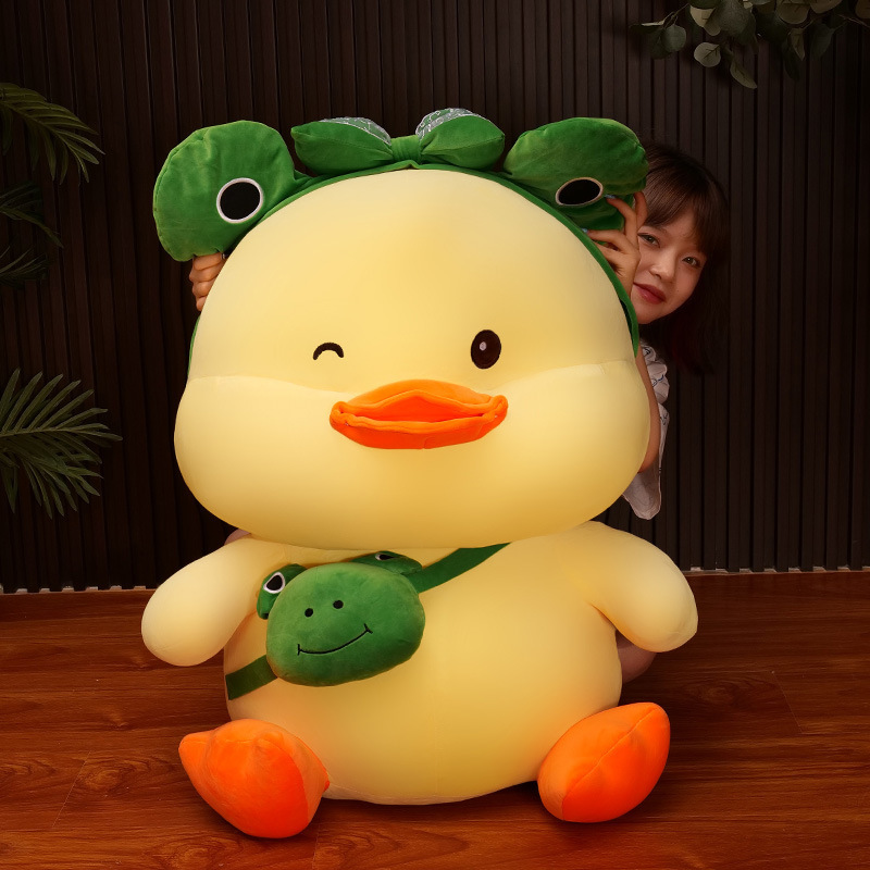 Cute Duck Plush With Rabbit Ears — photo 4