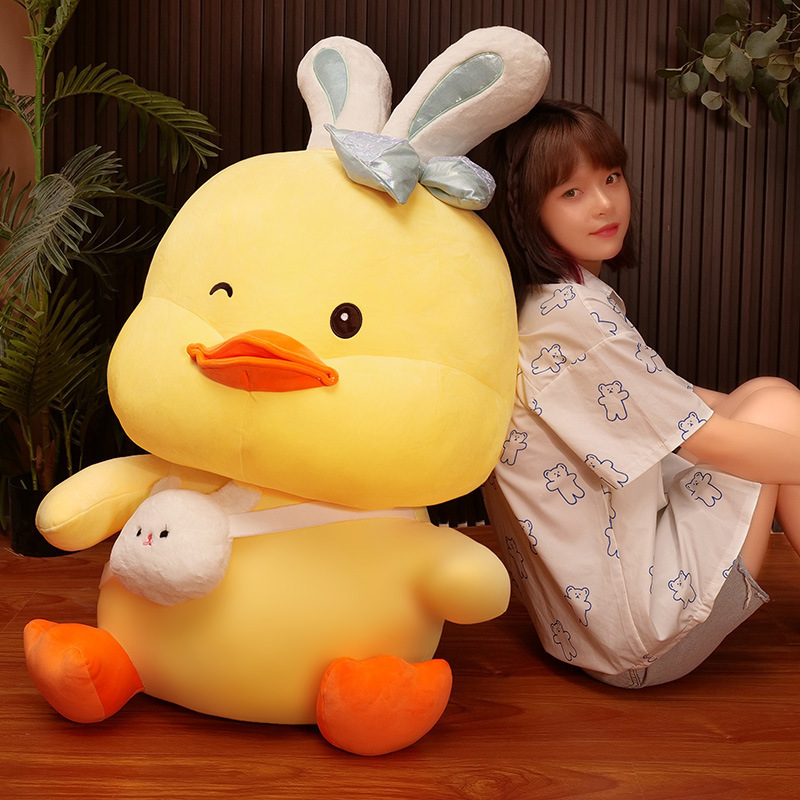 Cute Duck Plush With Rabbit Ears — photo 5