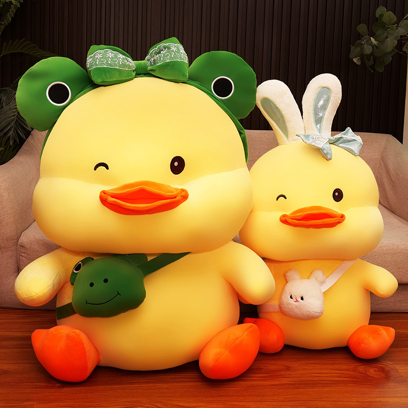 Cute Duck Plush With Rabbit Ears — photo 3