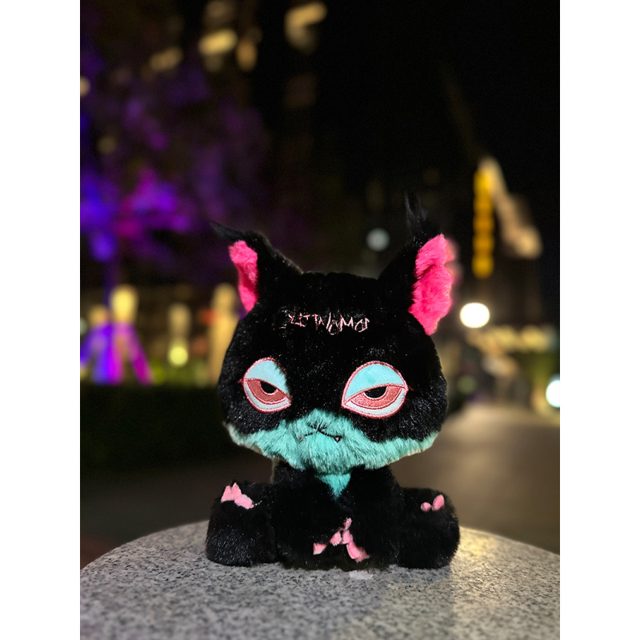 Black Goth Lynx Cat Plush
