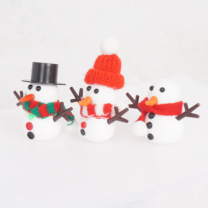 Mini Foam Snowman Craft Trio