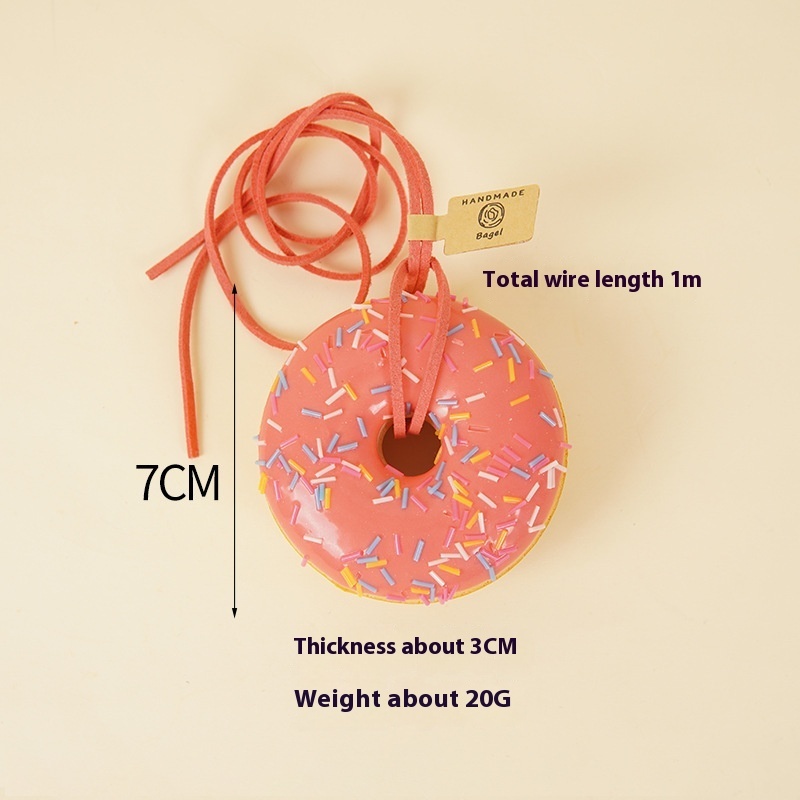 Sprinkle Donut Squishy Keychain โ photo 3