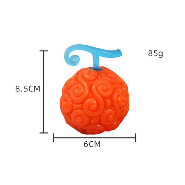 Orange Swirl Fruit Squeeze Ball
