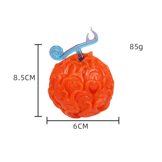 Orange Flame Swirl Fruit Squeeze Ball