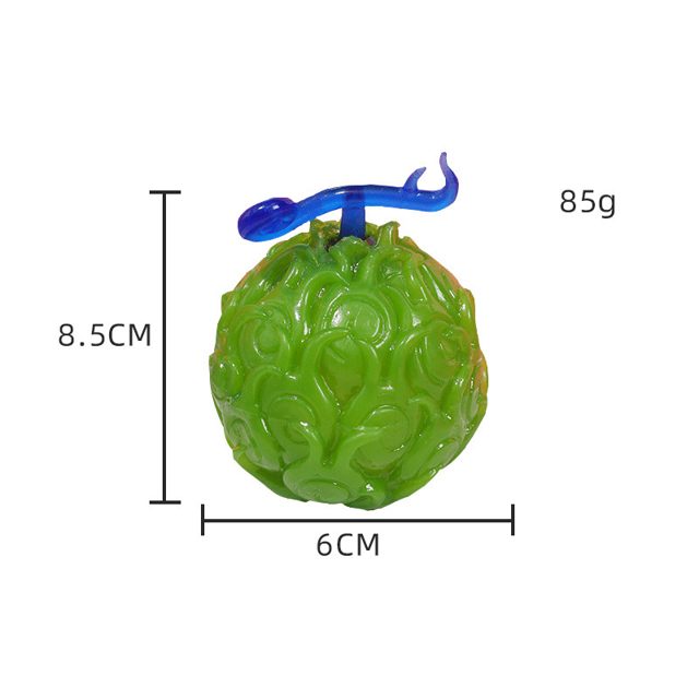 Green Bumpy Swirl Fruit Squeeze Ball
