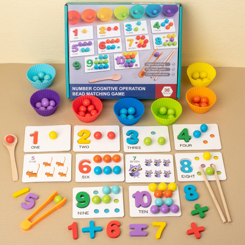 Number & Bead Matching Counting Game Set