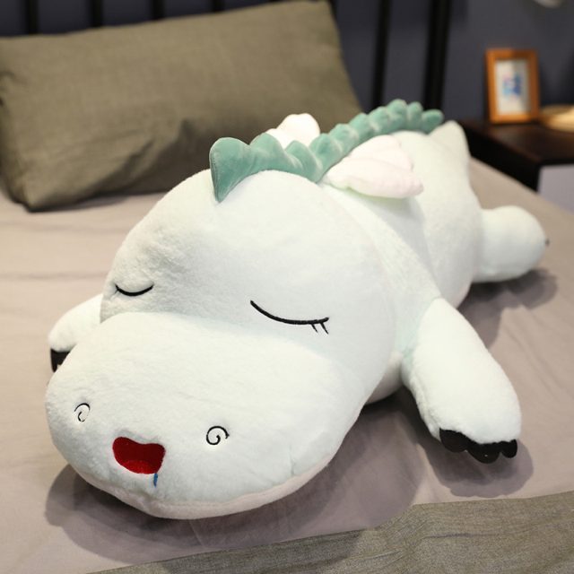 Grumpy-Cute Dino Body Pillow Plush โ photo 5