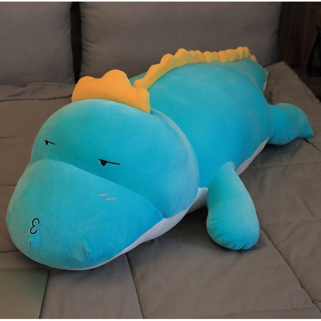 Sleepy Pink Dino Cuddle Body Pillow 80cm โ photo 6