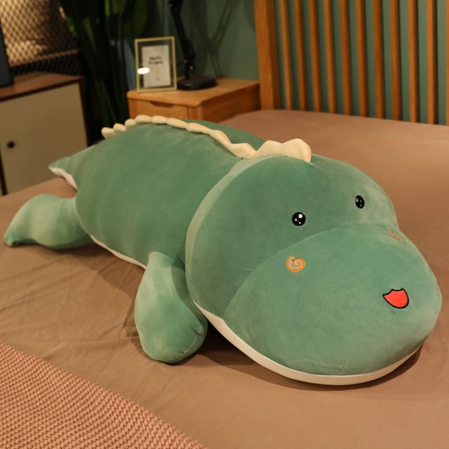 Sleepy Pink Dino Cuddle Body Pillow 80cm โ photo 4