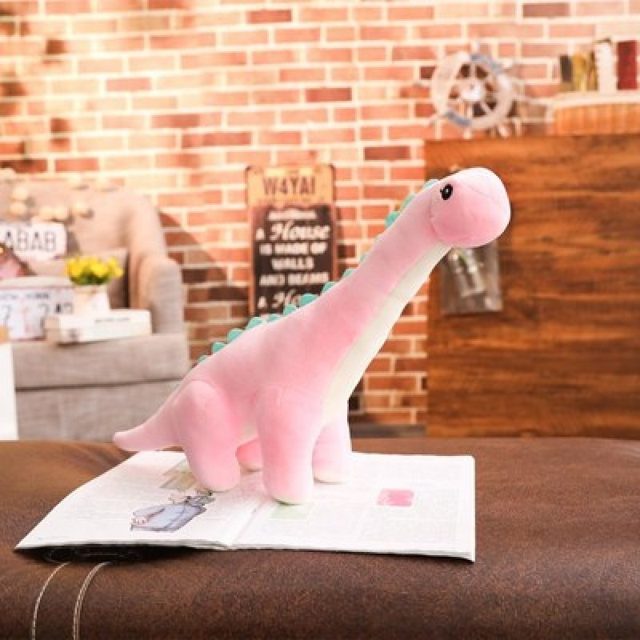 Pink Long-Neck Dino Plush
