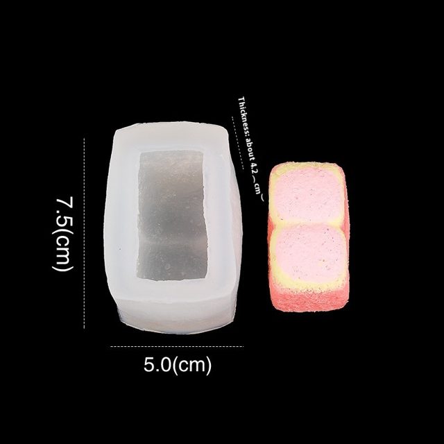 Two-Cube Mini Bread Silicone Mold