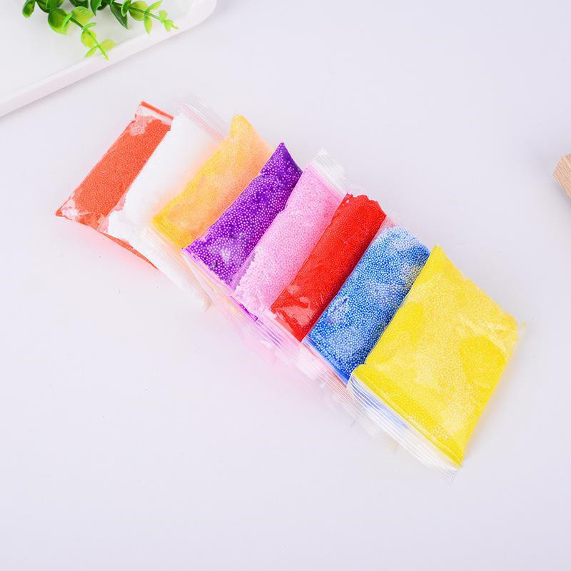 Foam Bead Slime Topping Pack, 8 Colors