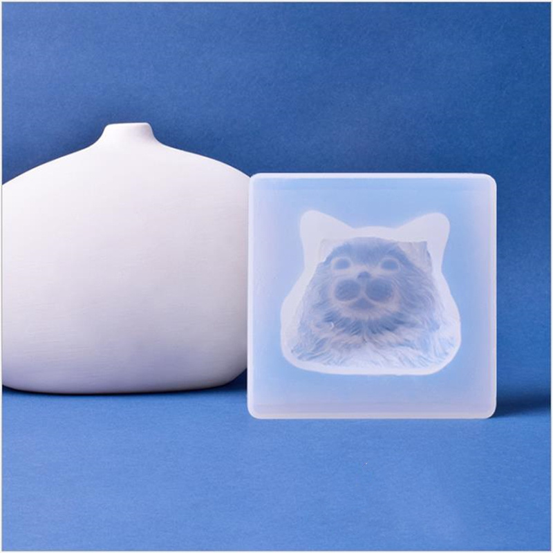3D Pomeranian Dog Face Silicone Resin Mold โ photo 2